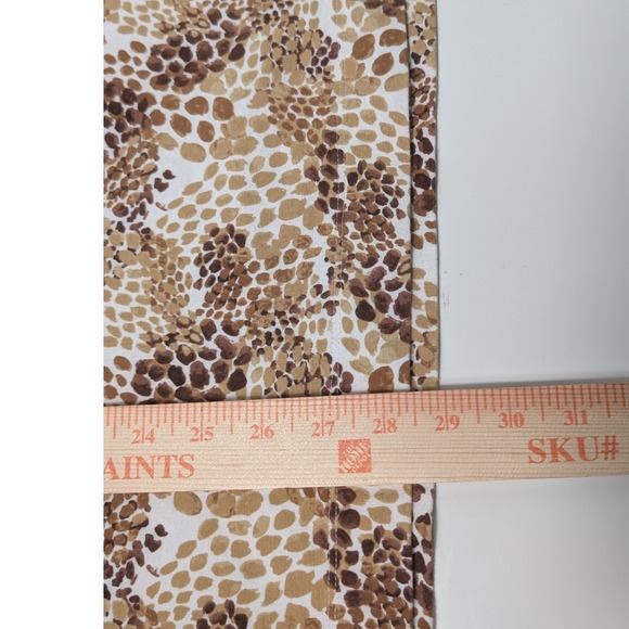 D&Co Denim Company Womens V Neck 3/4 Sleeve Top Leopard Print Brown Tan Size L - Picture 8 of 8